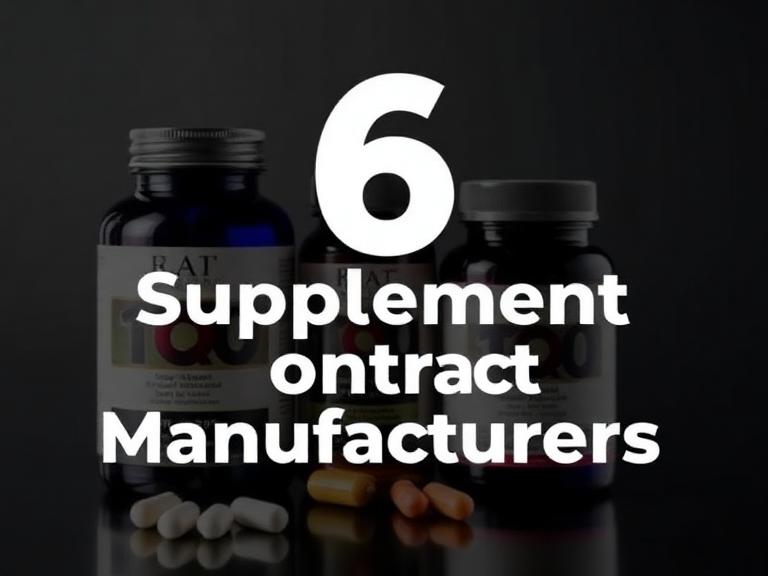 6 Best Supplement Contract Manufacturers 2026