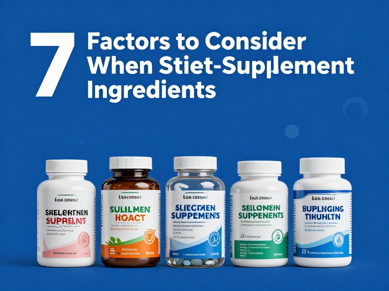 7 Factors to Consider When Selecting Supplement Ingredients