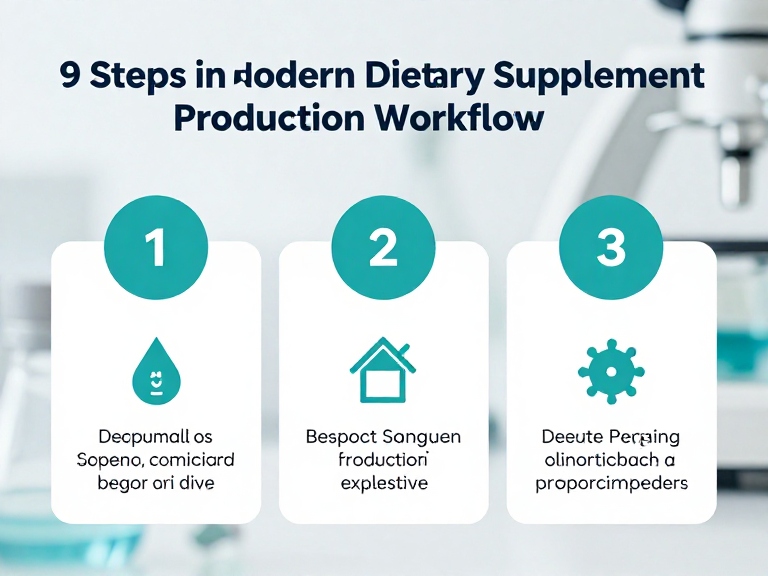 9 Steps in a Modern Dietary Supplement Production Workflow